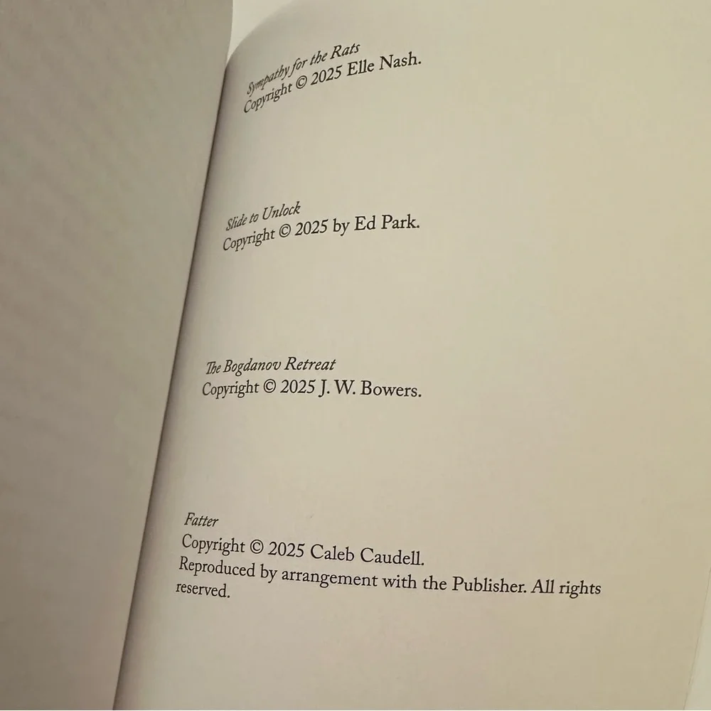 Volume 0 Issue 8 Paperback Book Elle Nash Ed Park Short Stories